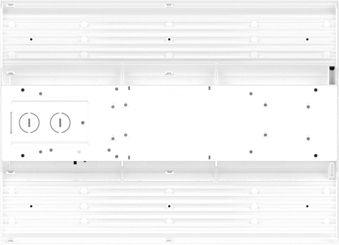 RAB Lighting RAB RBAY17S LED Linear High Bay, 80/100/130W, 35/40/50K, Compact Design, Adjustable Power and Color Temperature, 120-277V, Includes Chain and V-Hook for Mount, White