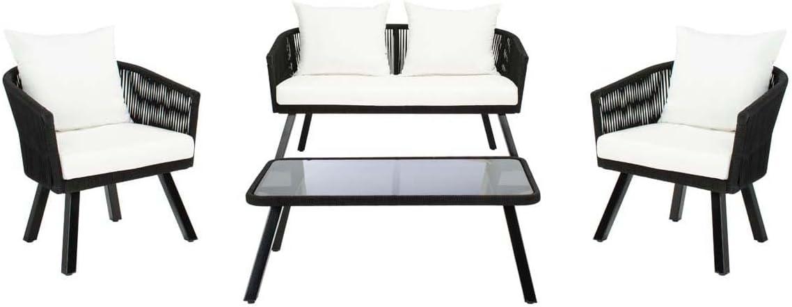 Highland Dunes Oropeza 4 - Person Patio Conversation Sets with Cushions