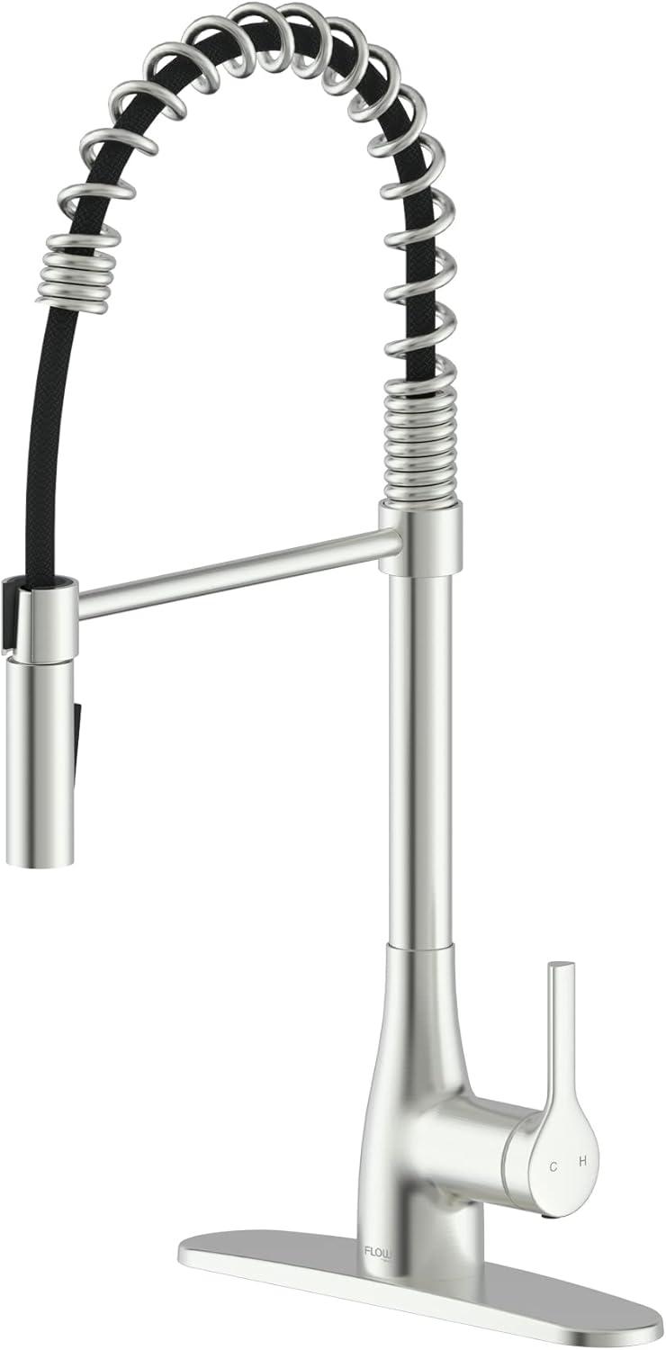 Spring Neck Pull Down Single Handle Kitchen Faucet