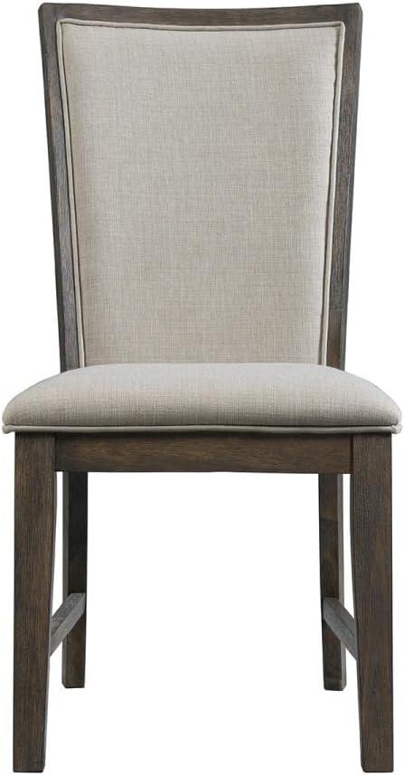 Jasper Slat Back Side Chair Set Toasted Walnut - Picket House Furnishings: Upholstered, Polyester, Wood Frame, 300lb Capacity