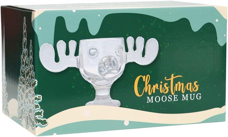 National Lampoon's Christmas Vacation Griswold Moose Mug, 8 oz, Clear Holiday Collection Moose- Mug