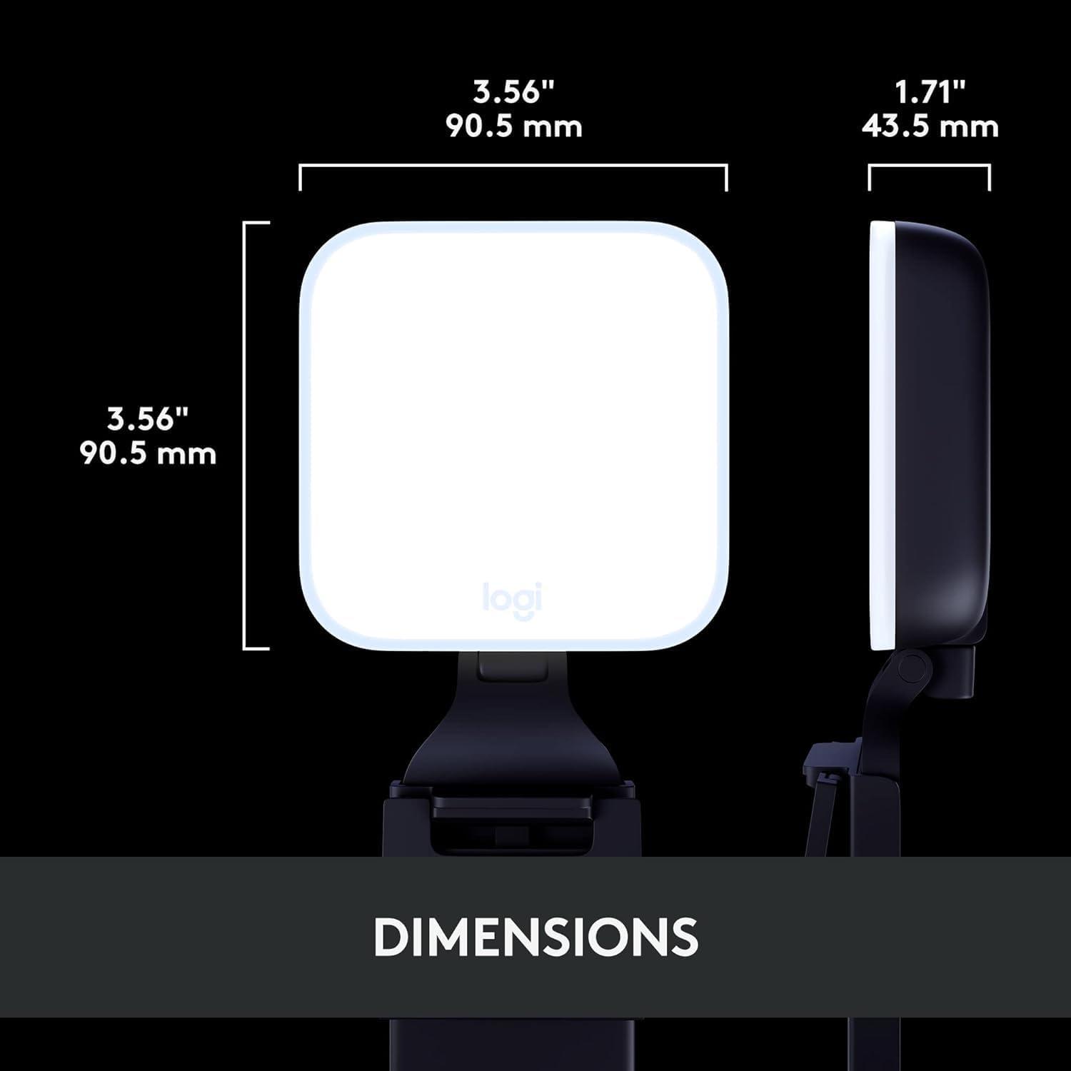 Logitech 946000001 Litra Glow Premium LED Streaming Light with TrueSoft