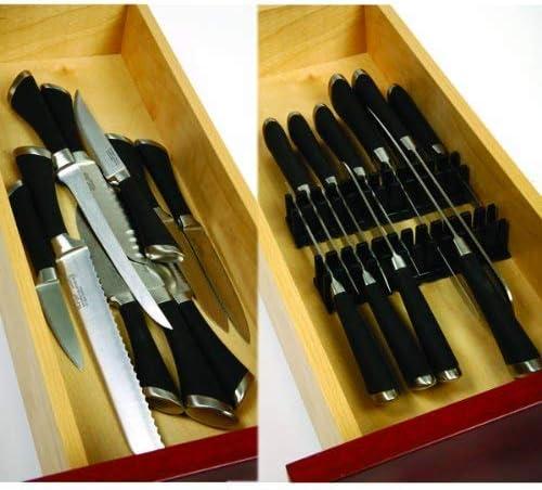 Norpro 4Pc Knife Drawer Organizer Set New Works With All Knife Sizes And Styles