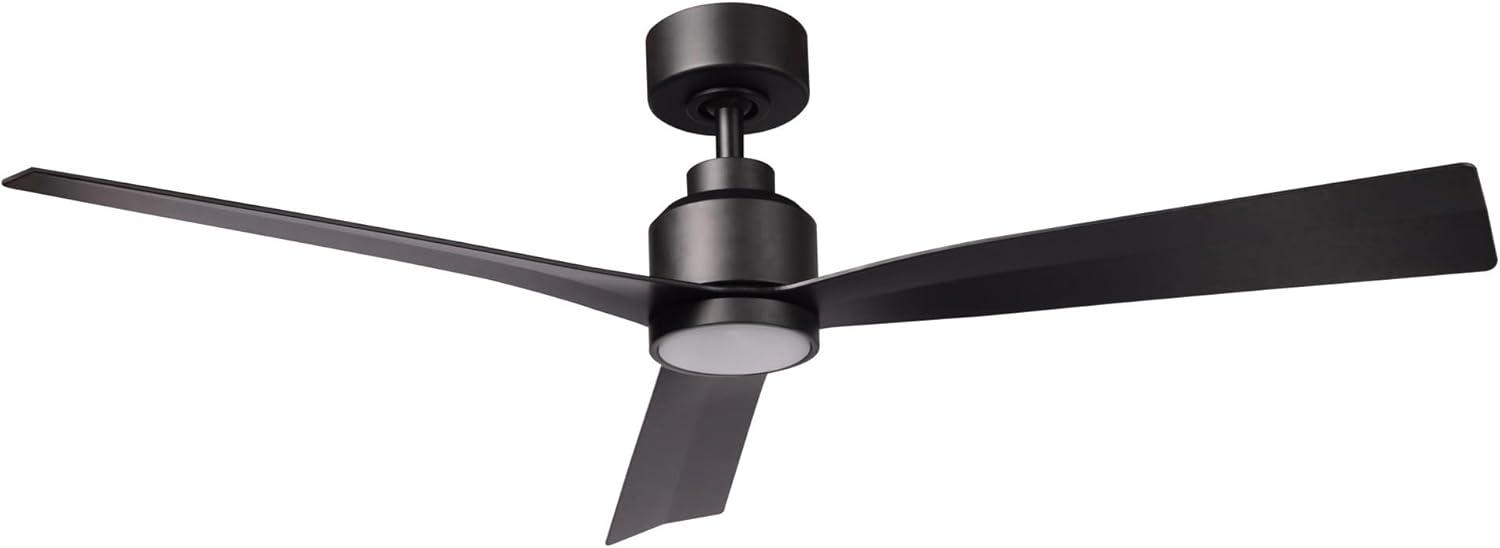 52" Smart Home Compatible 3 Blade Smart Ceiling Fan with Remote