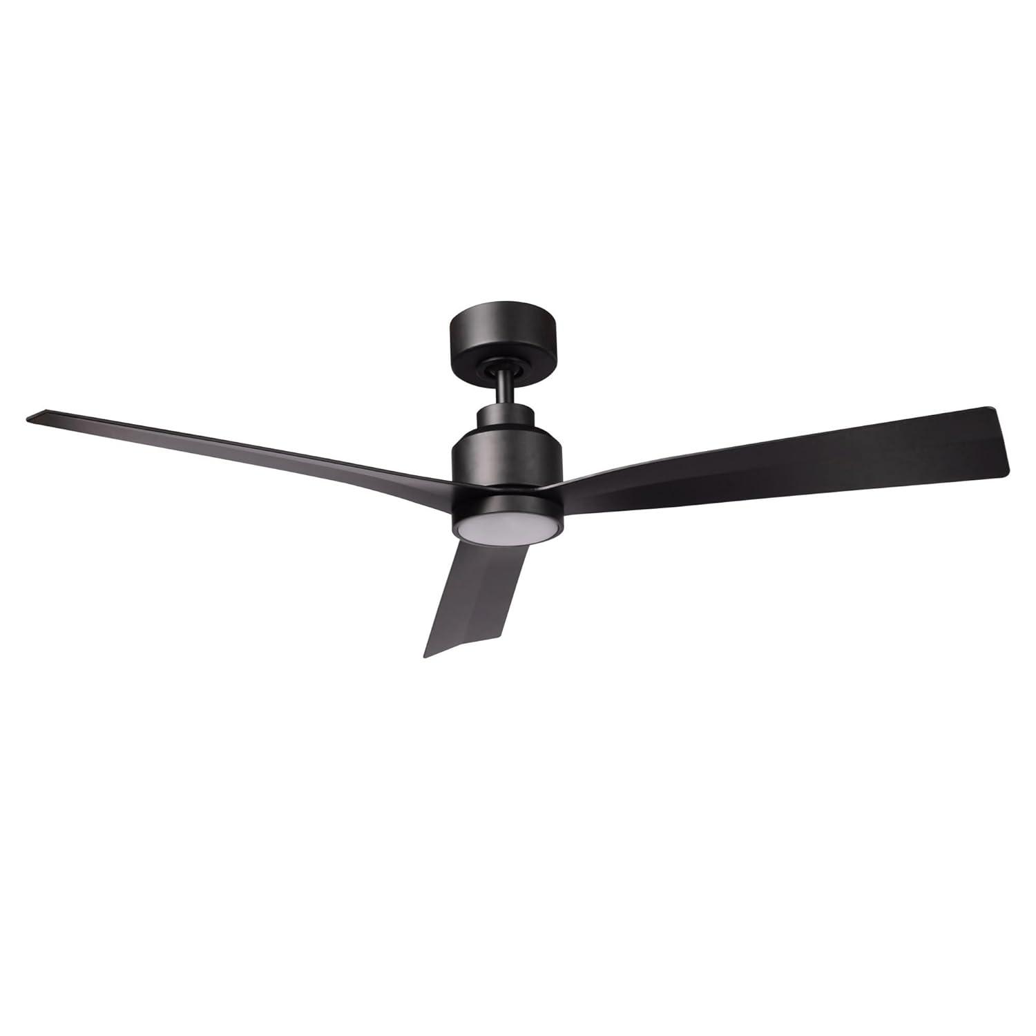 52" Smart Home Compatible 3 Blade Smart Ceiling Fan with Remote