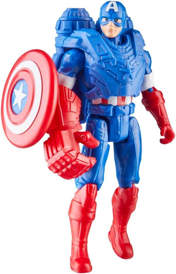 Marvel Avengers Epic Hero Series Battle Gear 4" Captain America Action Figure for Kids 4+