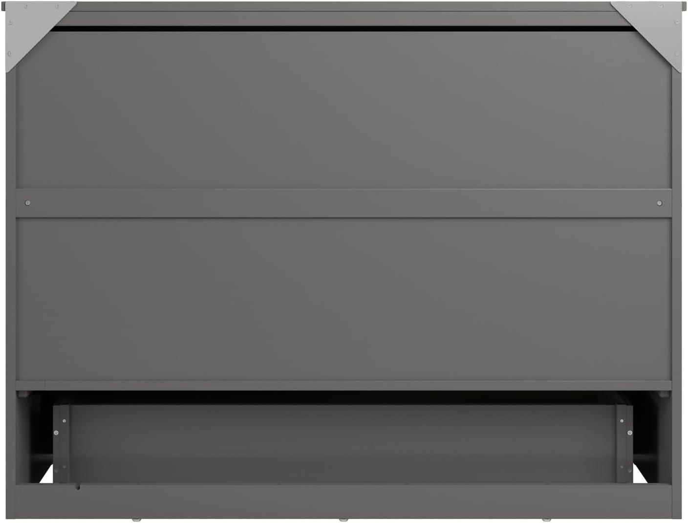 Full Northfield Murphy Bed Chest in Gray