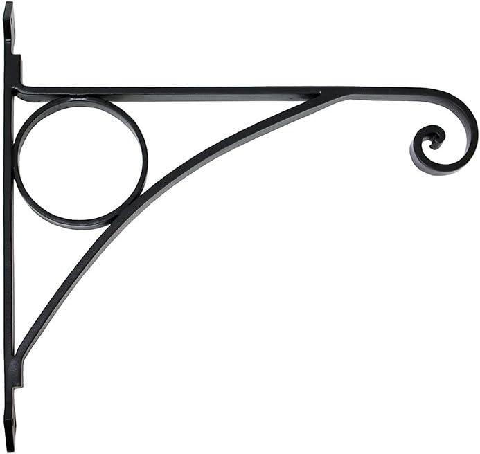 17" Steel Geometric Corona Bracket Black - ACHLA Designs: Heavy-Duty Hanging Hardware