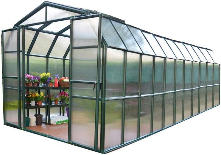 Grand Gardener 21' x 9' Dark Green Polycarbonate Greenhouse