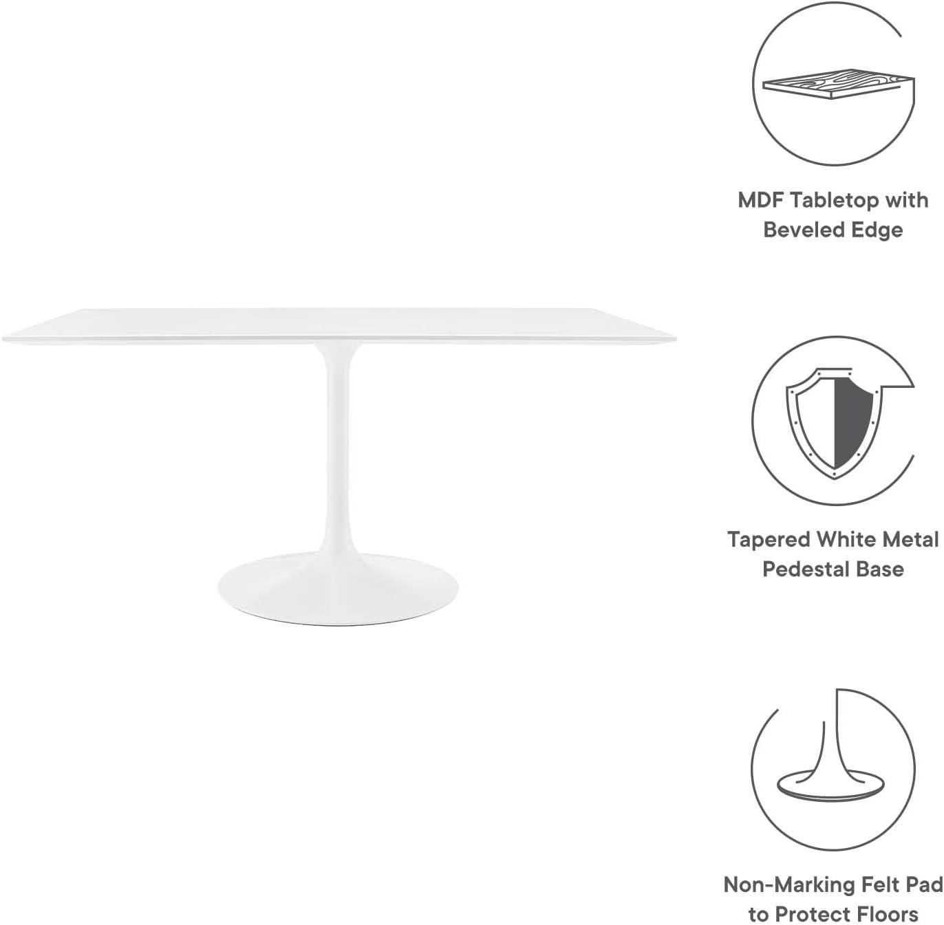 Modway Lippa 60" Rectangle Dining Table