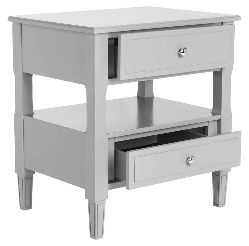 Jenson Night Stand - FOX6277C - Grey - Safavieh Couture