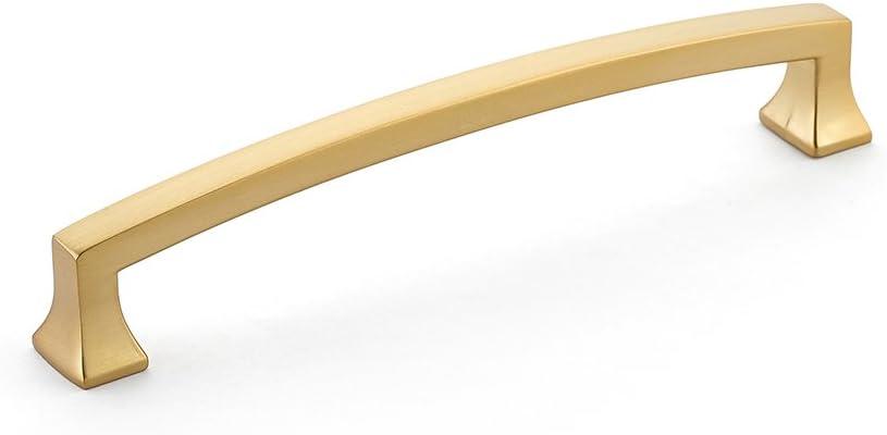 Signature Satin Brass 6" Arched Cabinet Pull