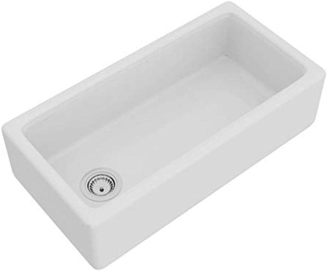 Lancaster 36" Single Bowl Farmhouse Apron Front Fireclay Kitchen Sink