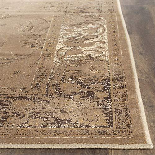 Vintage VTG117 Power Loomed Indoor Skid-Resistant Area Rug - Taupe - 9'x12' - Safavieh