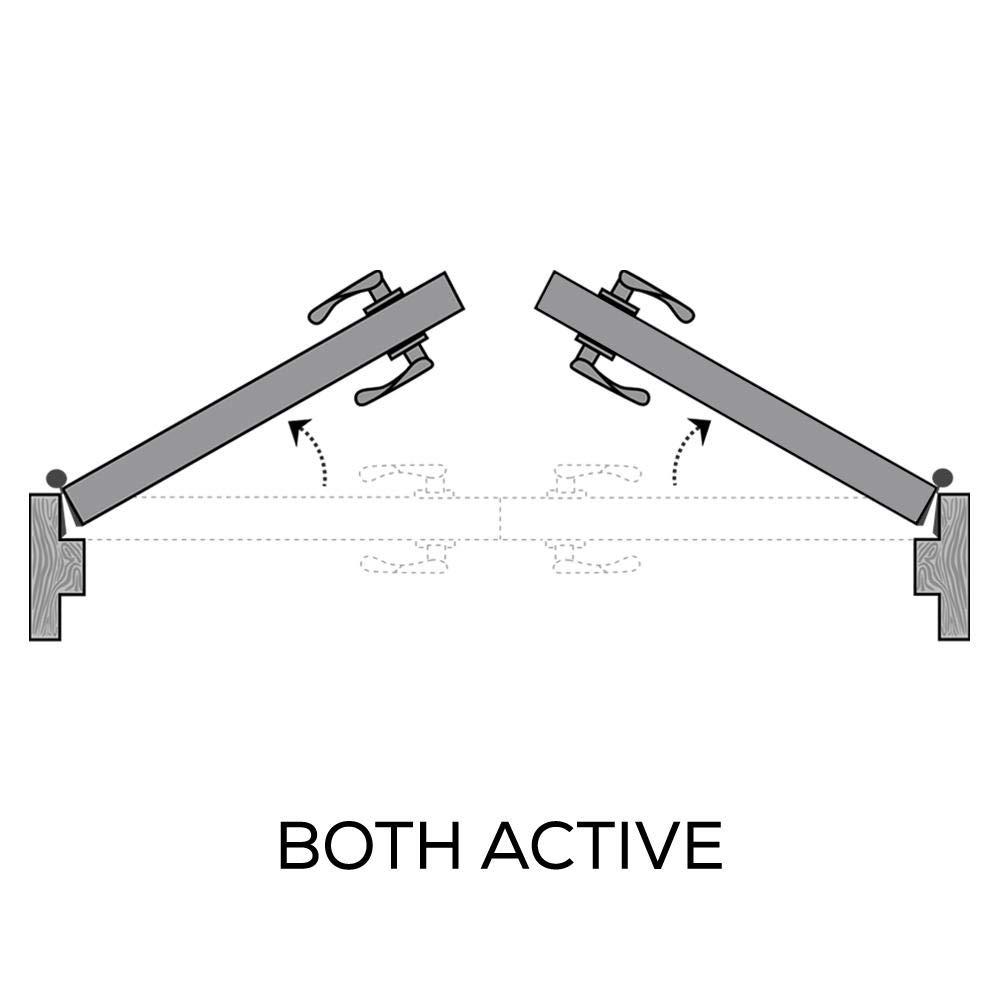 National Door Company, Interior Double Door, MDF, 72" x 84", 15 Lite True Divided, Clear Glass Collection, Both Active