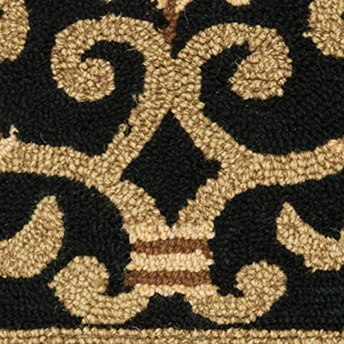 SAFAVIEH Chelsea Aragon Oriental Wool Area Rug, Black, 10' x 14'