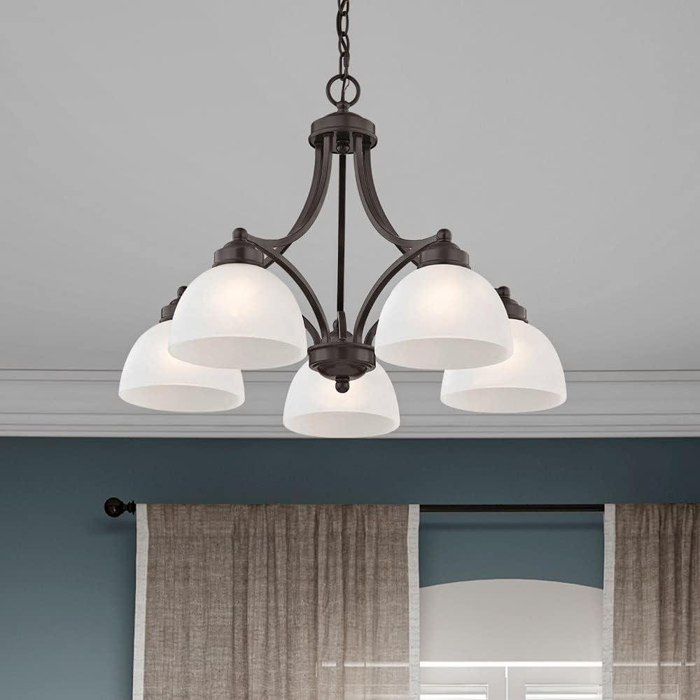 Livex Lighting Somerset 5 - Light Chandelier in  Brushed Nickel