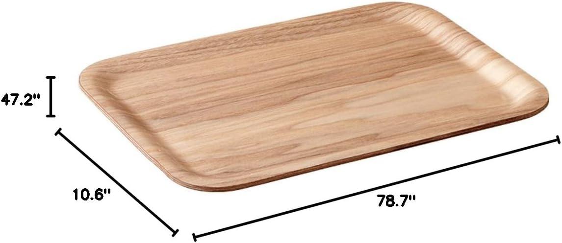 KINTO Willow Non-Slip Wooden Tray, 16.9 x 13.0 inches