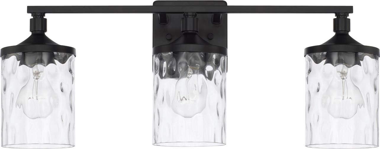 Capital Lighting 128831-451 Colton 3 Light 24" Wide Bathroom Vanity Light - Black