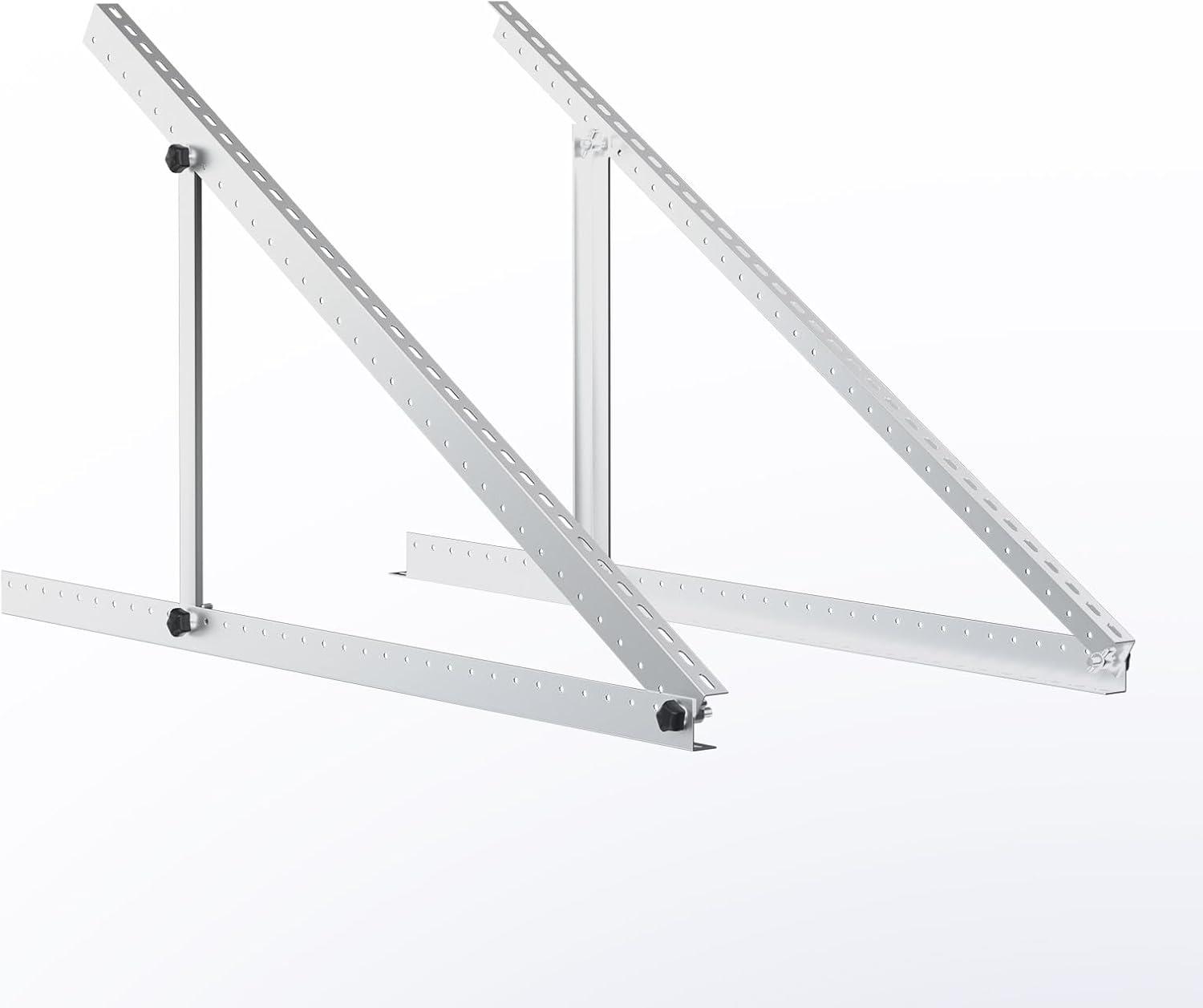 Renogy 50in Adjustable Solar Panel Mount Brackets with Foldable Tilt Legs on Any Flat Surface for RV, Roof, Boat, Any Off-Grid Systems