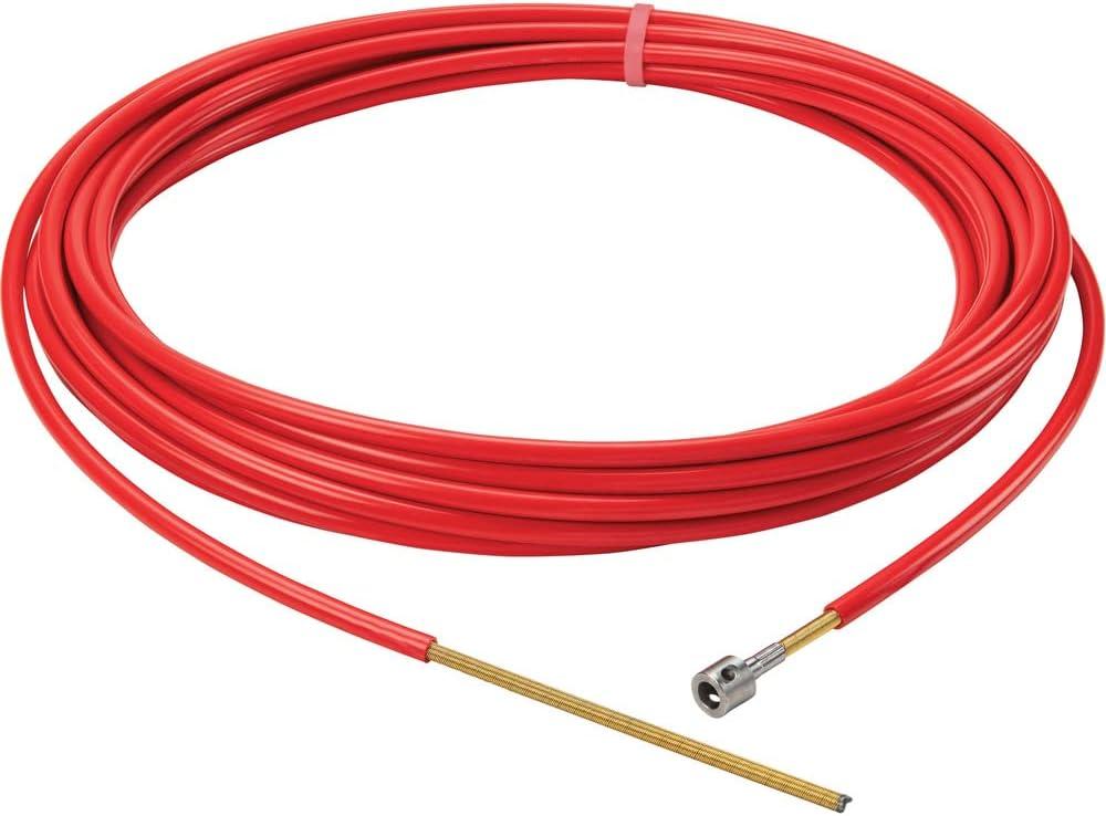 Red 50 ft Hollow Core Drain Cleaning Auger Cable