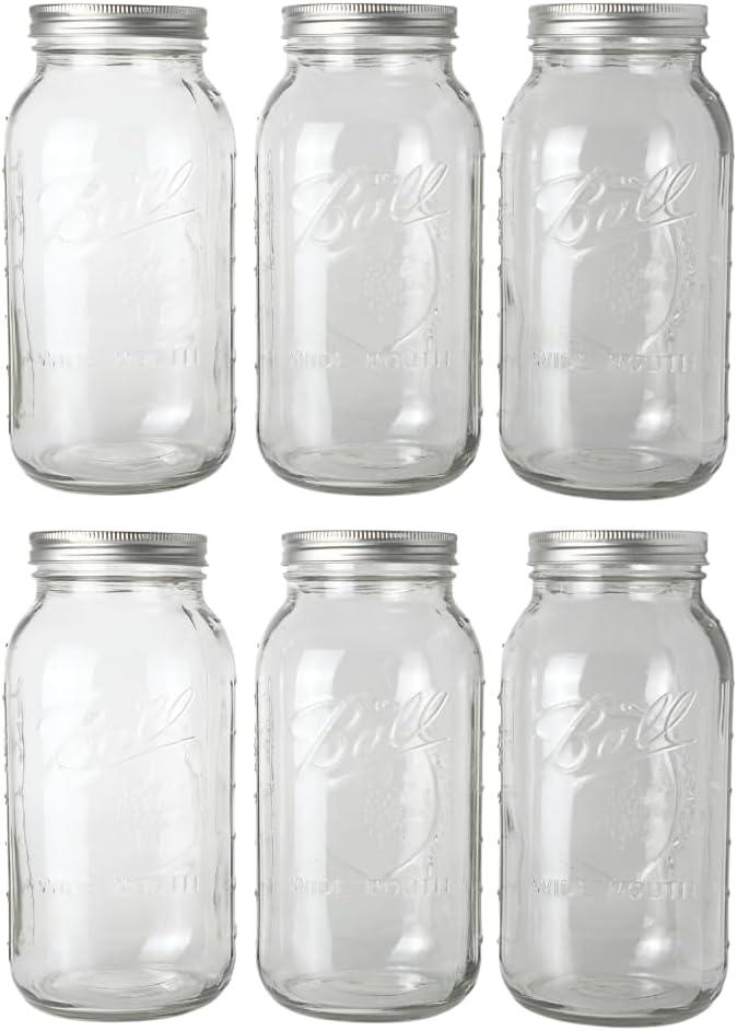 Ball Latch Jars, Glass Storage Jars, 3-Pack