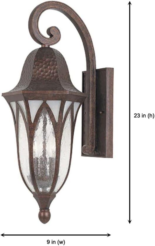 Burnished Antique Copper Outdoor Wall Lantern Sconce