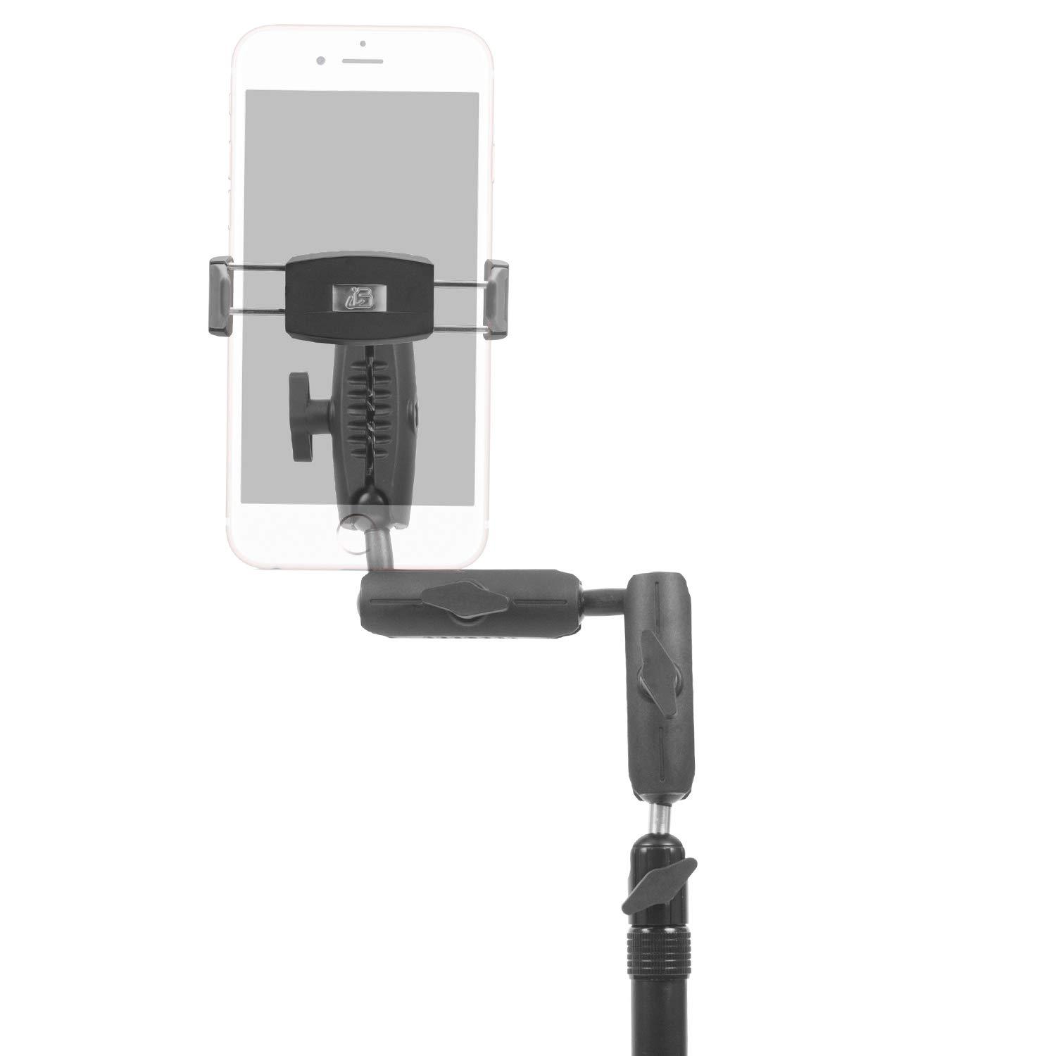 iBOLT Stream-Cast Stand Adjustable Overhead Phone Mount for Live Streaming Tutorial Videos and Photos. Great for Crafters, Bakers, Artists