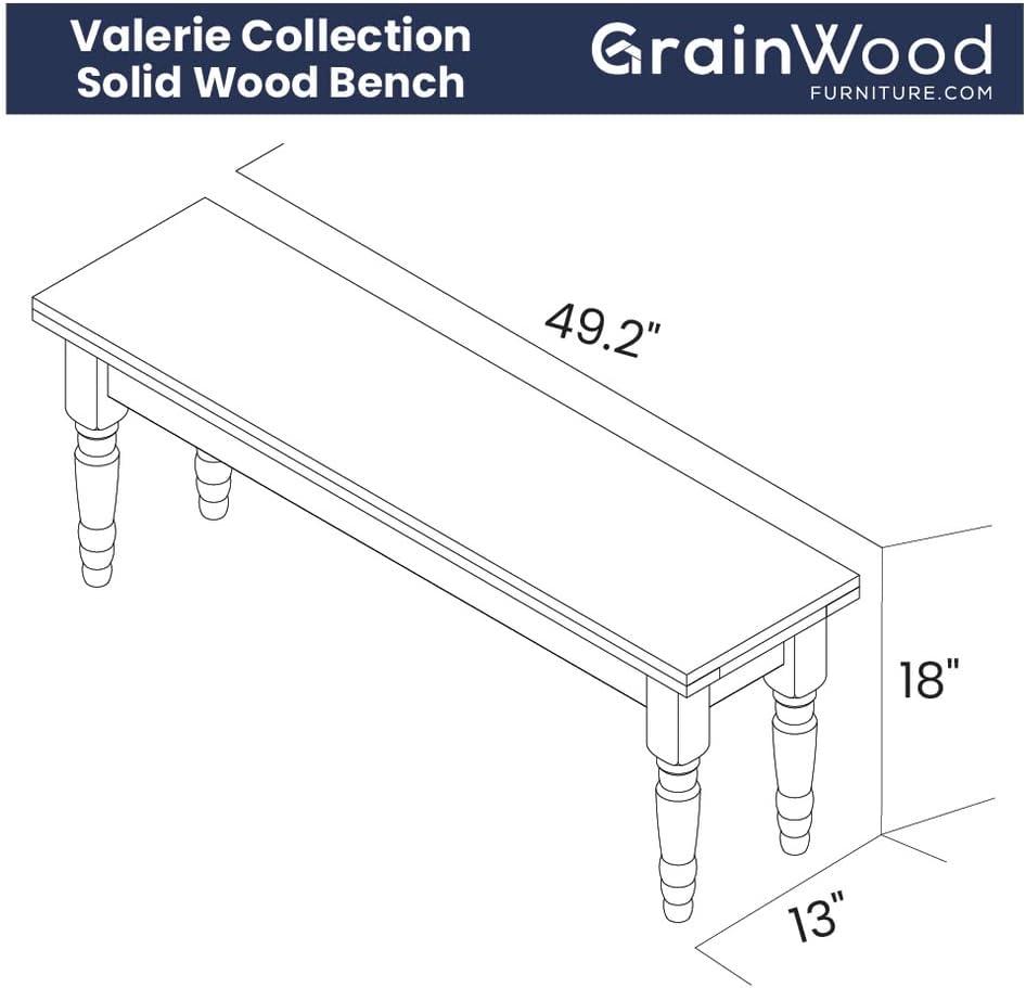 Valerie Solid Wood Bench