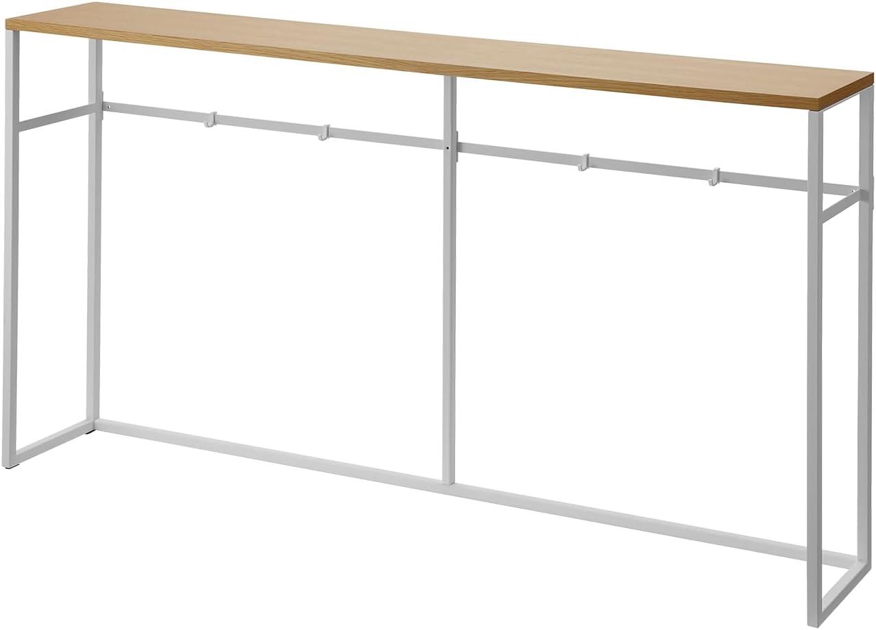 Yamazaki Home Long Console Table - Two Styles, Steel, Open, Holds 11 Lbs