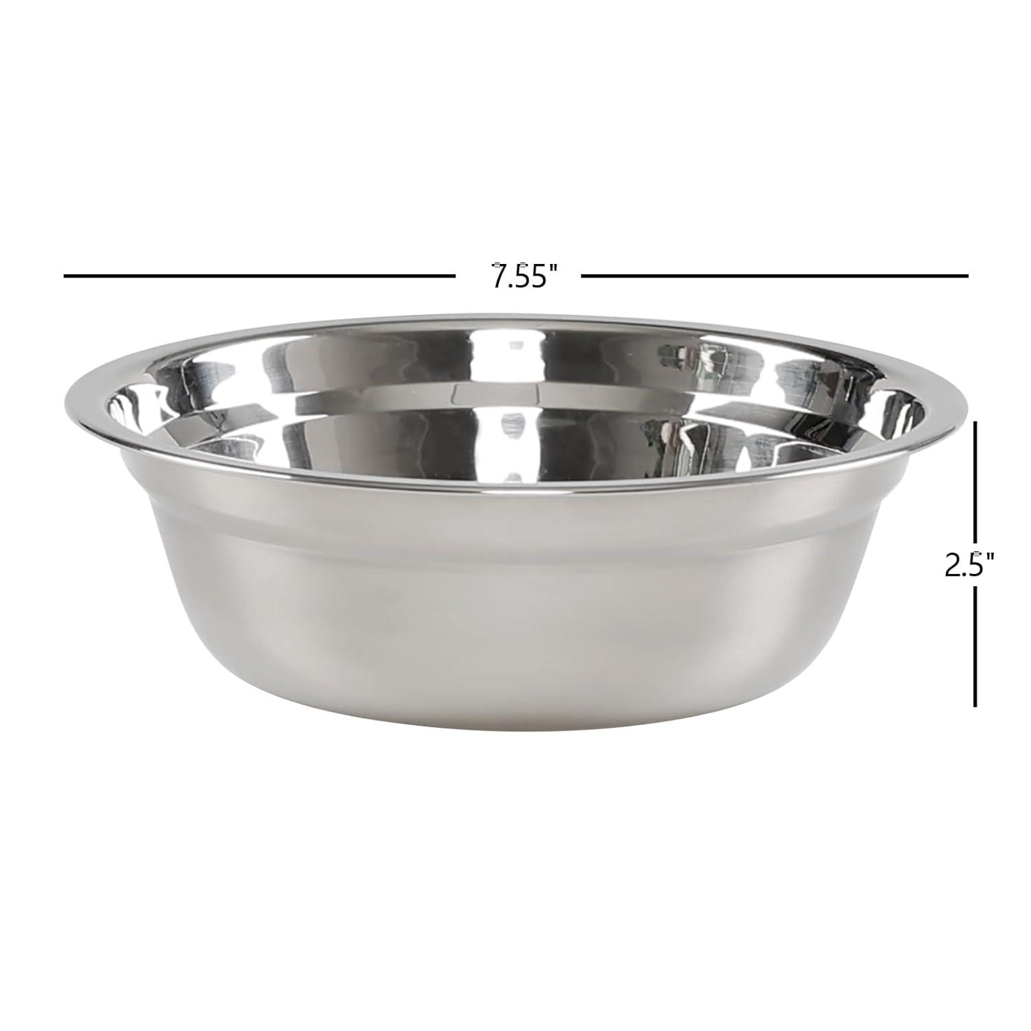 4-Pack Stainless Steel Mixing Bowls/Metal Prep Bowls, Salad Serving Bowl Set