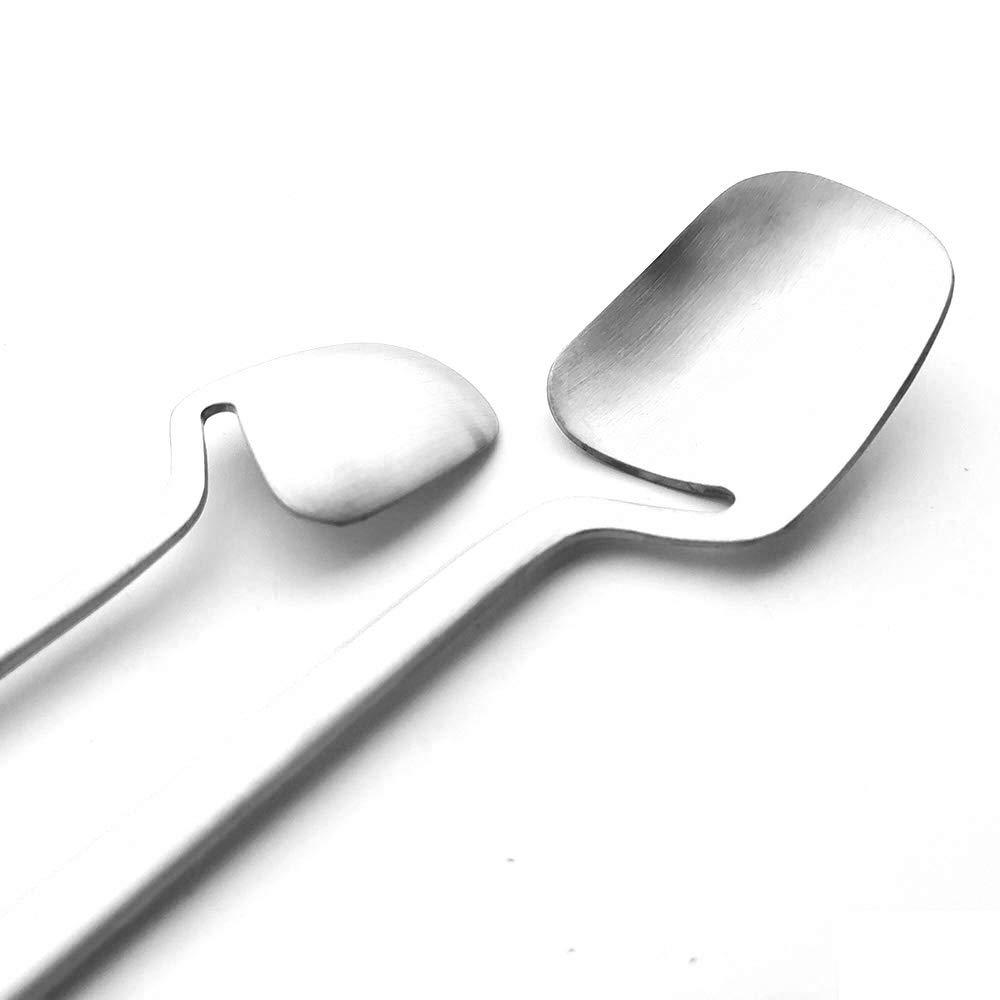 Flatware Set, 24-piece Silverware Cutlery Set with Serving Kitchen Utensil Set Service for 6, 304 Stainless Steel Utensils, Knife/Fork/Spoon, Matte Finish (A-Silver)