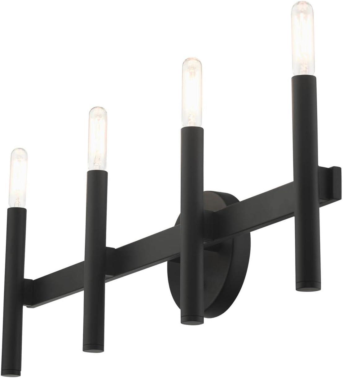 Livex Lighting Copenhagen 4 - Light Vanity in  Black