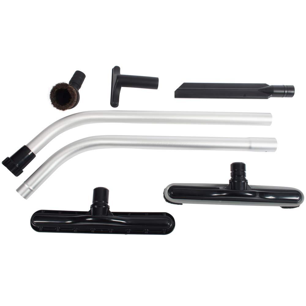 Cen-Tec Systems 95017 Hard Carpet EZ-Glide Tool, 14", 2-Piece S-Wand, Backpack Vacuum Attachment Kit w/Floor Brush, Black