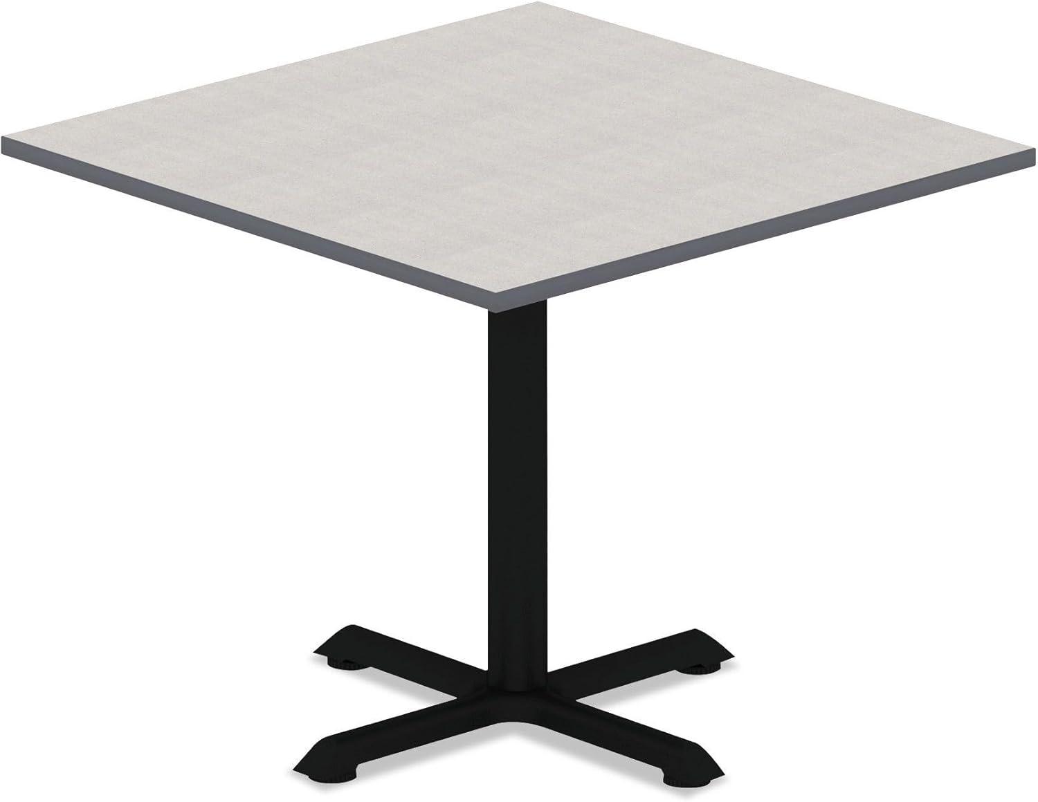 Reversible White and Gray Laminate Square Table Top