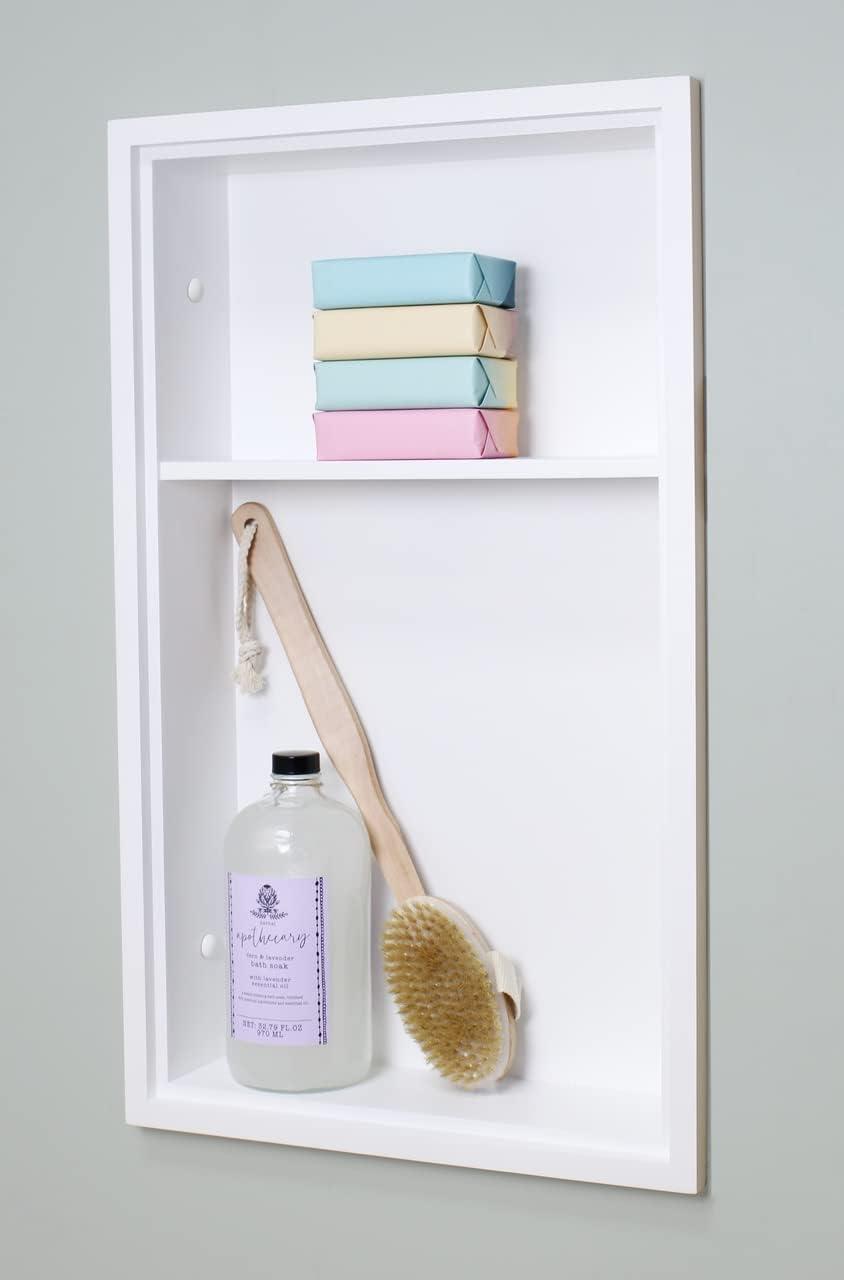 Fox Hollow Furnishings Fox Hollow Furnishings Recessed Wall Shelf with Adjustable Shelves