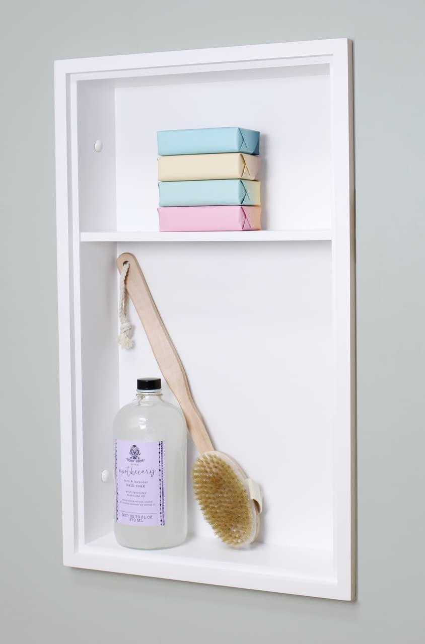 Fox Hollow Furnishings Fox Hollow Furnishings Recessed Wall Shelf with Adjustable Shelves