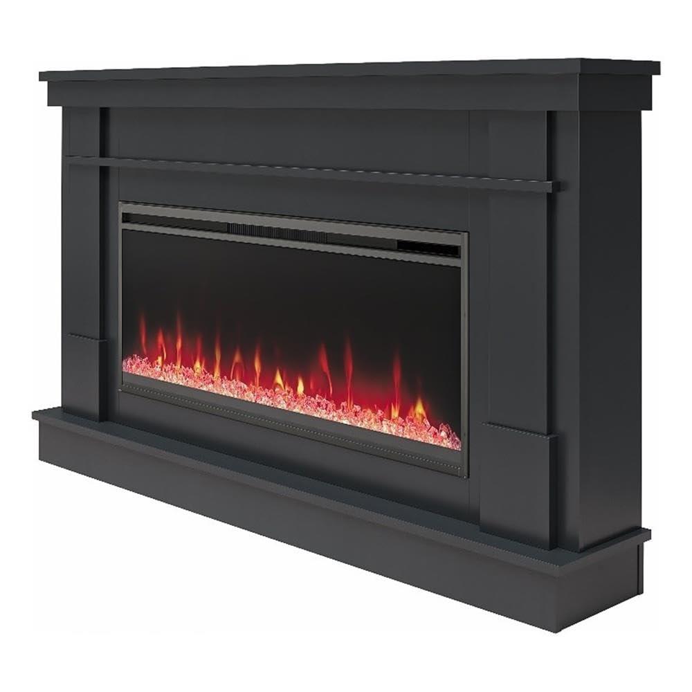Waverly Wide Mantel with Linear Electric Fireplace
