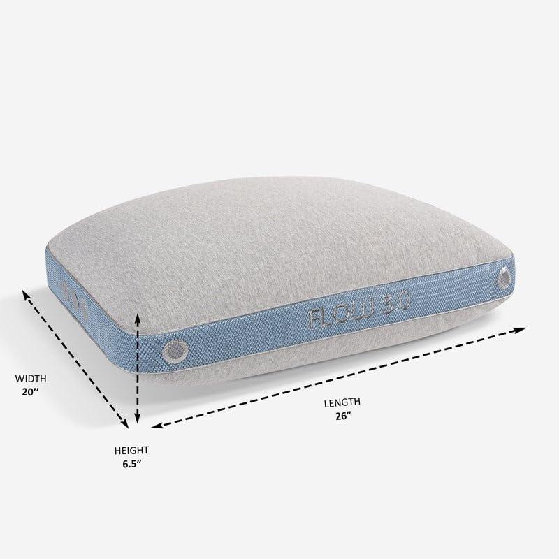 Bedgear Bedgear Flow Performance Pillow - Breathable Bed Pillow - Medium - Washable Cover
