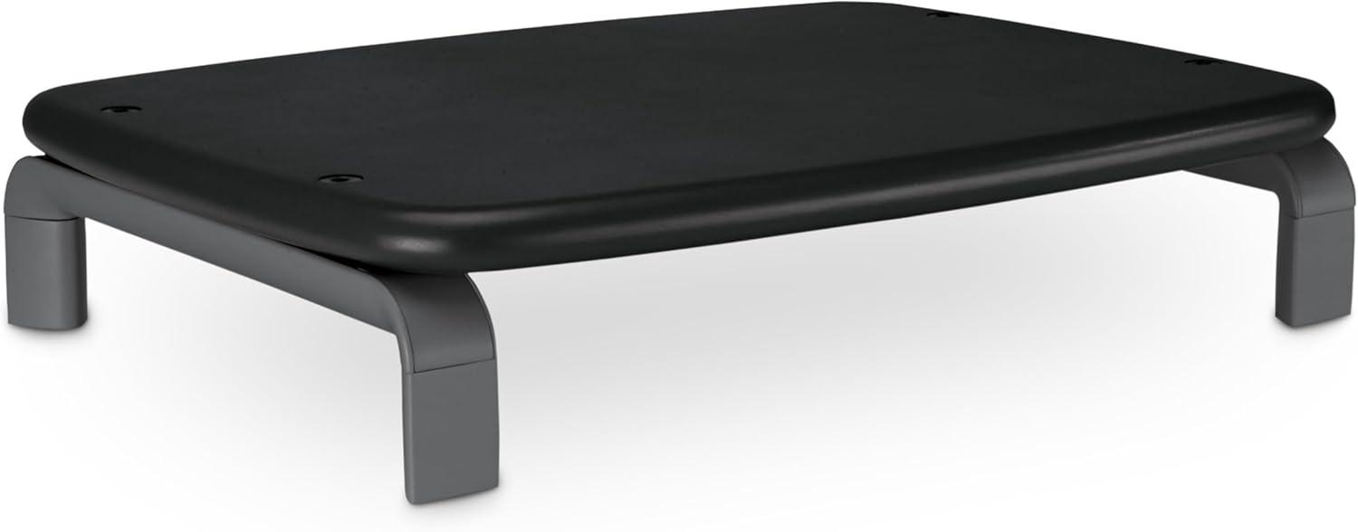 Kensington Monitor Stand with SmartFit, For 21" Monitors, 11.5" x 9" x 3", Black/Gray, Supports 80 lbs