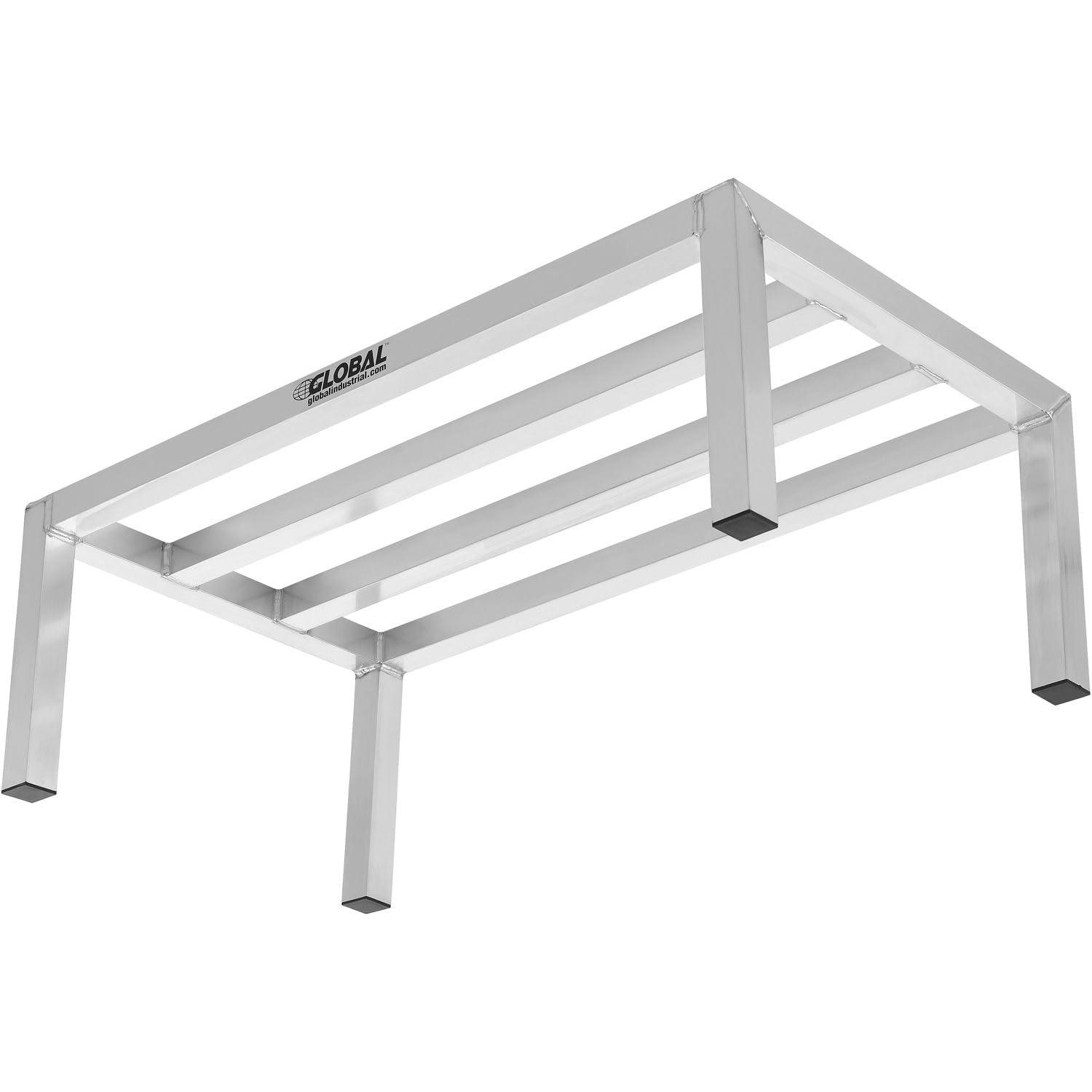Industrial Aluminum Rectangular Dunnage Rack for Kitchen and Garage
