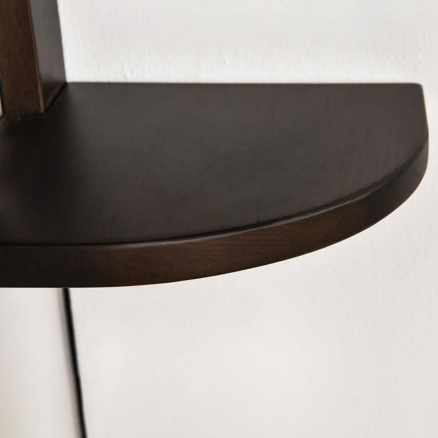 CONSDAN Corner Shelf, 4 Pieces, USA-Grown Solid Hickory Hardwood