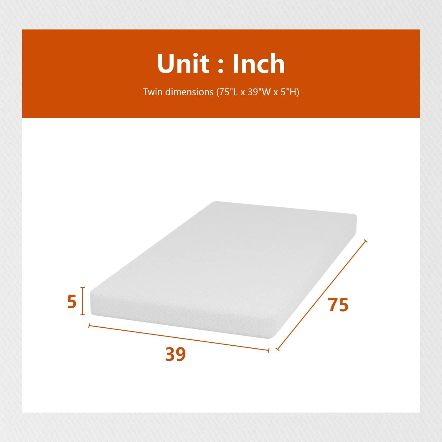 Twin White Gel Memory Foam Adjustable Bed Mattress