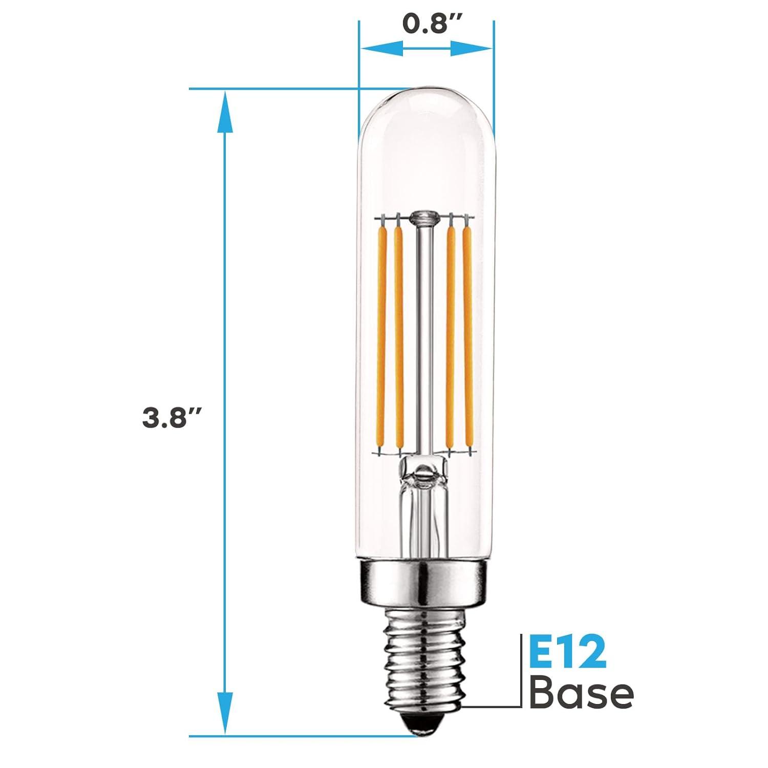 Equivalent E12/Candelabra Dimmable 2700K LED Bulb