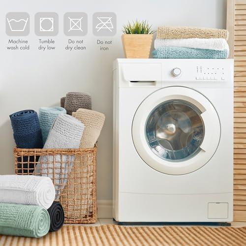Madison Park Signature Splendor 100% Cotton Tufted 3000 GSM Reversible Bath Rug