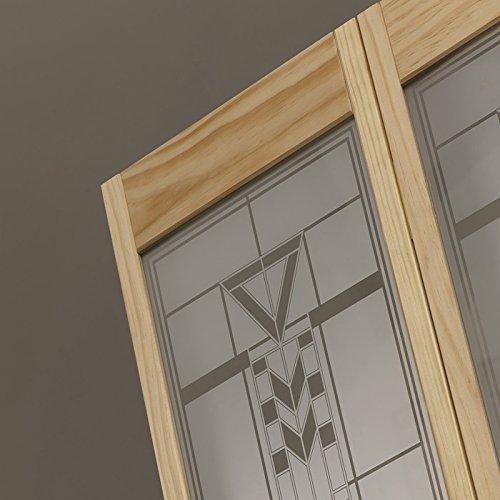 AWC Model 147 Sedona Glass Bifold Door 36"wide x 80"high Unfinished Pine