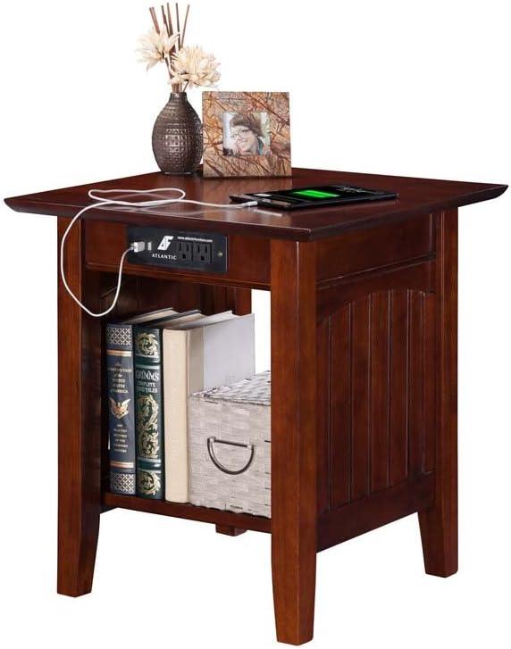 Nantucket End Table with Charger - AFI