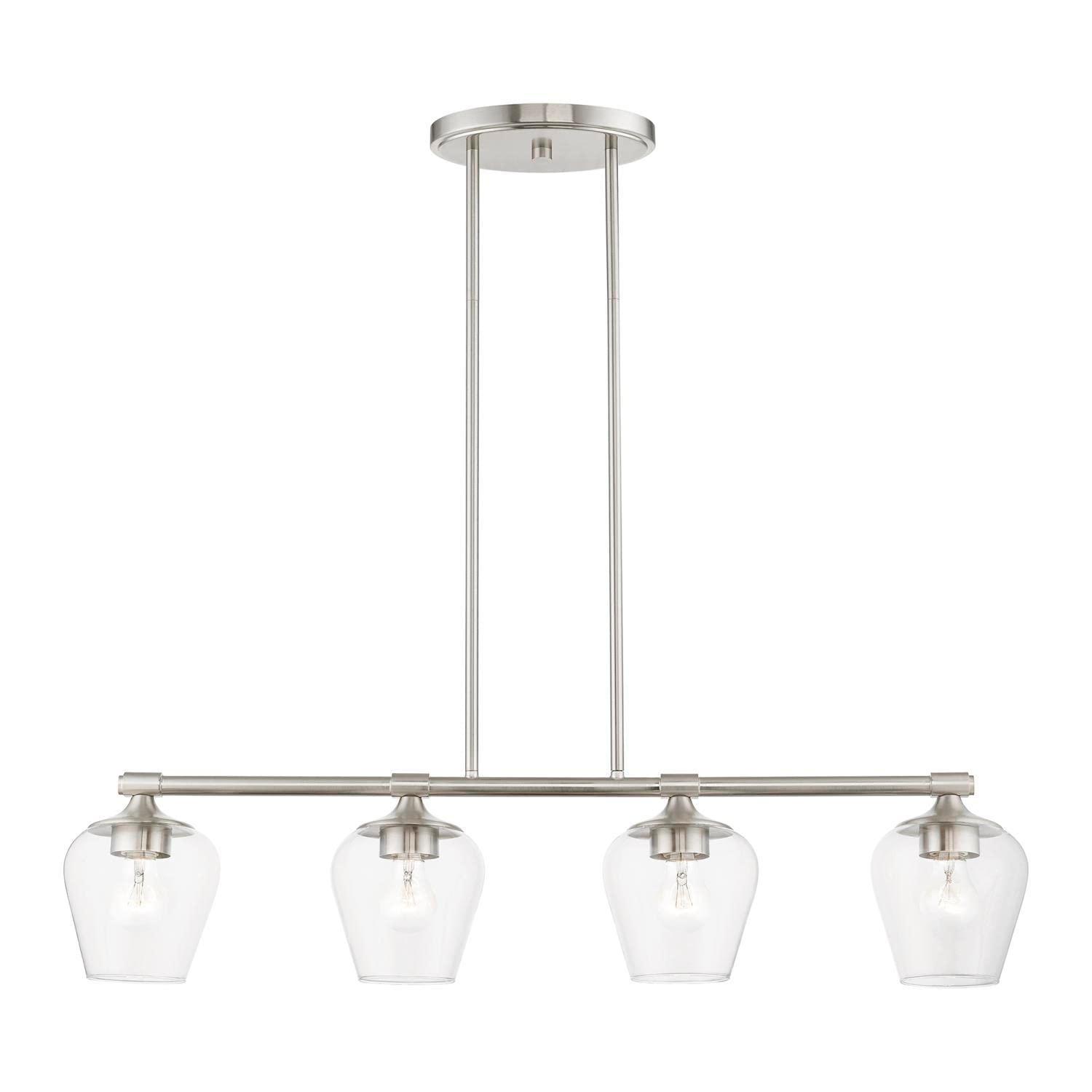 Livex Lighting Willow 4 - Light Chandelier in  Brushed Nickel