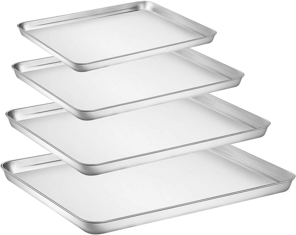 Stainless Steel Non-Stick Baking Sheet Set of 4