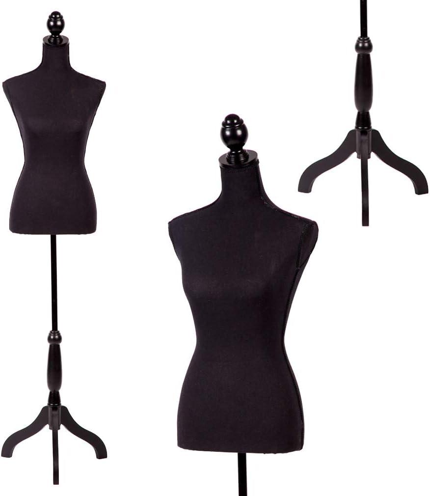 FDW Female Mannequin Manikin 60”-67”Height Adjustable Mannequin Model Display Torso Body Mannequin Dress Form Mannequin for Fashion Designers